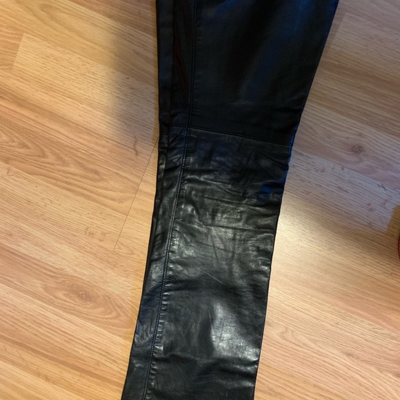 SOLD Vintage Rudsak Leather Bootcut Pants - Picture 4 of 6